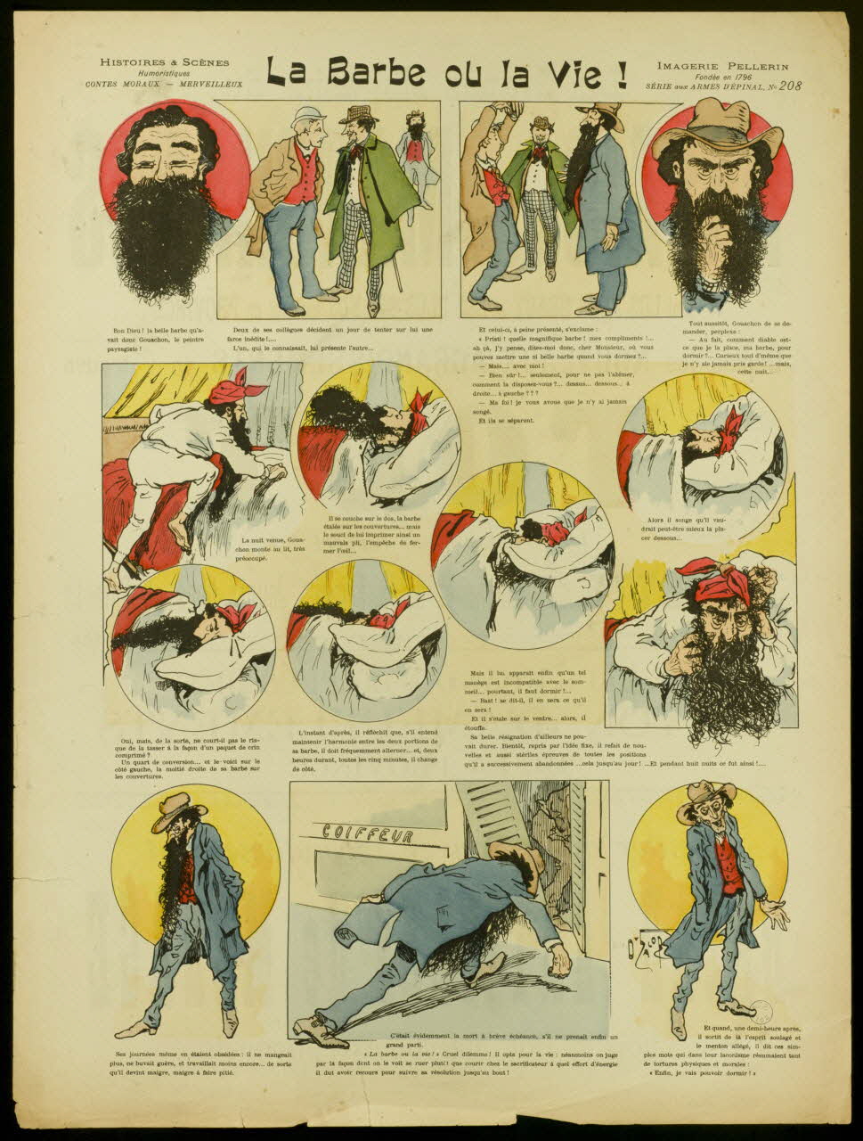 O'Galop ; Pellerin à compartiments La Barbe ou la Vie ! Lorraine, France 1897 1998.37.104 Photo