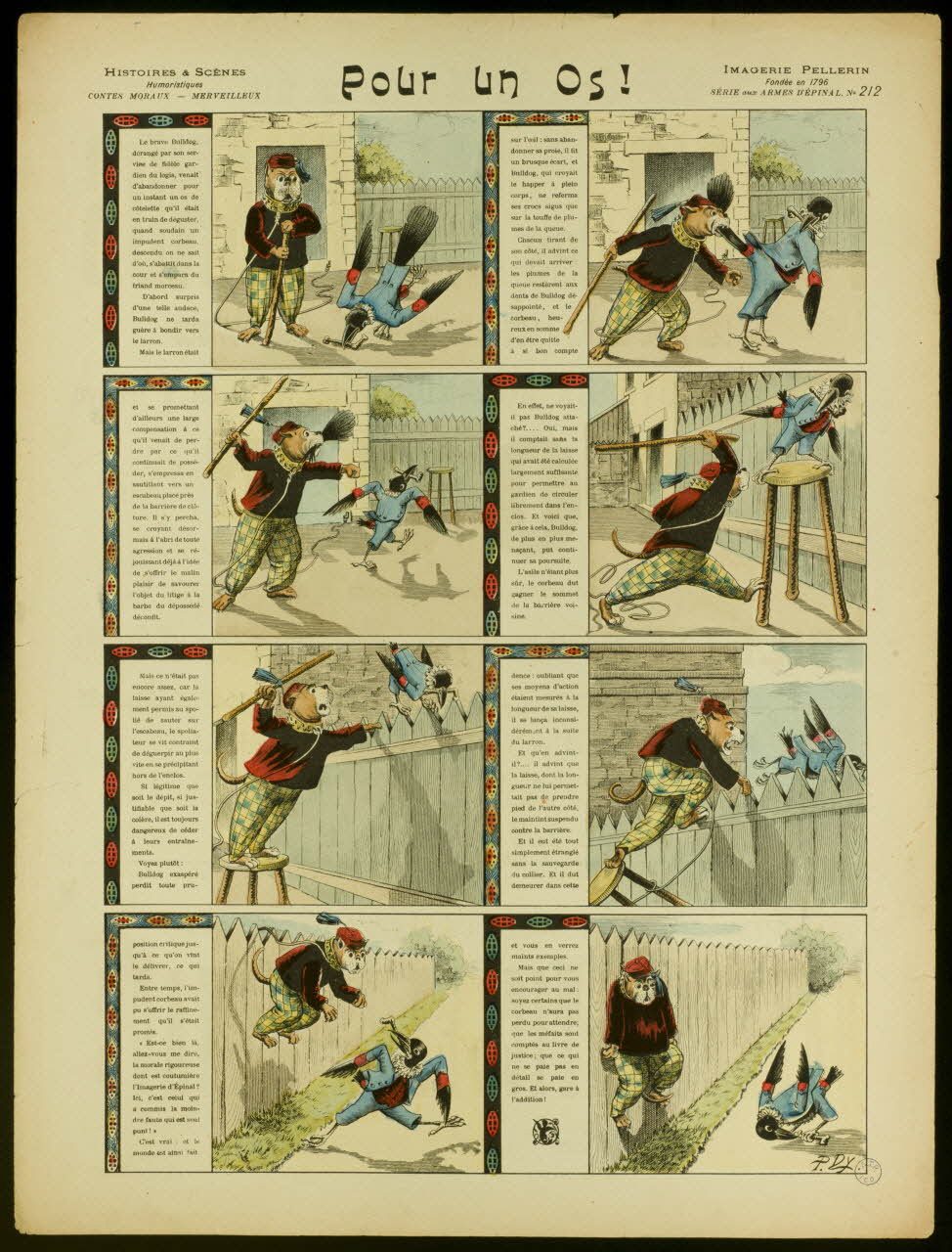 Dousy'Nell P. ; Pellerin à compartiments (2 x 4) Pour un Os ! Lorraine, France 1897 1998.37.107 Photo