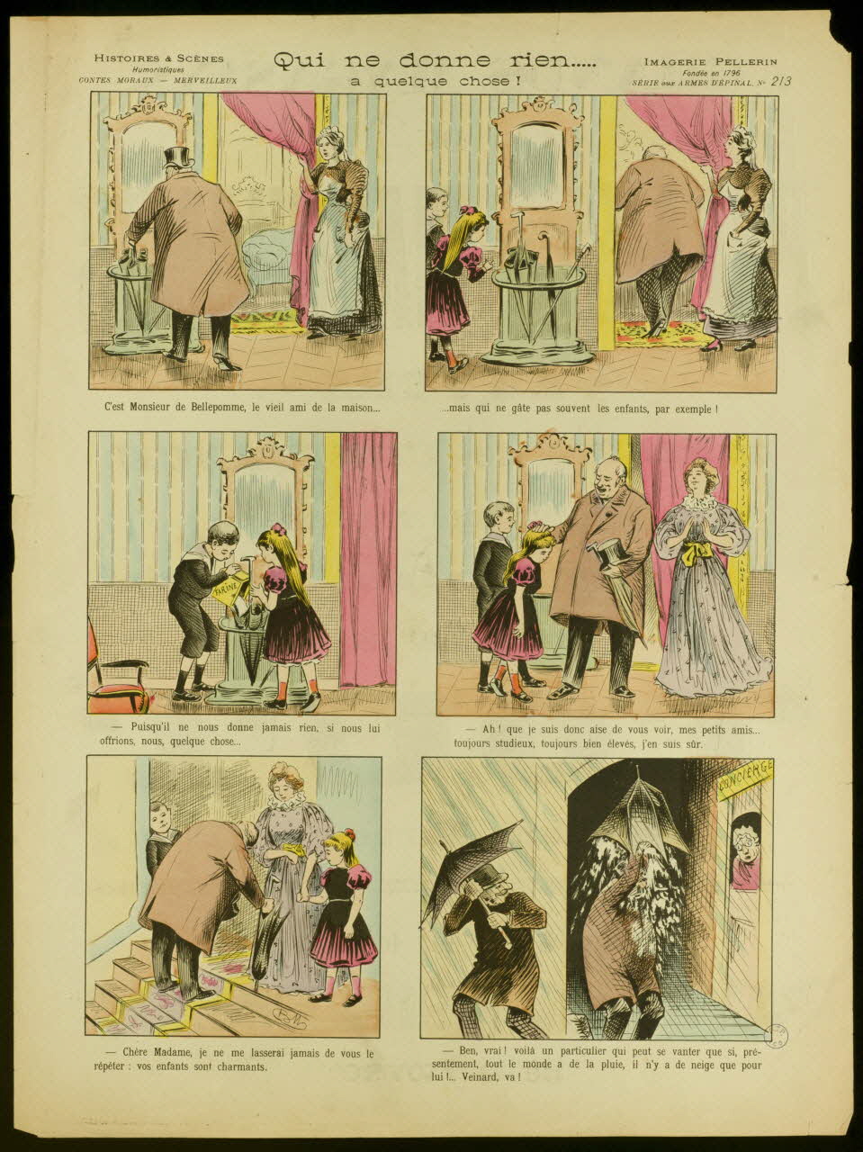 Blanchet-Magon ; Pellerin à compartiments (2 x 3) Qui ne donne rien.....  a quelque chose ! Lorraine, France 1897 1998.37.108 Photo