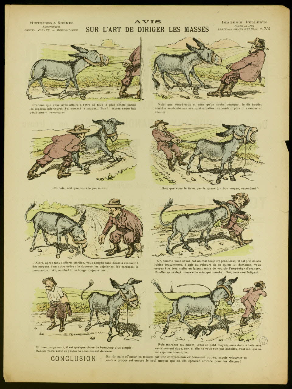 O'Galop ; Pellerin à compartiments (2 x 4) AVIS  SUR L'ART DE DIRIGER LES MASSES Lorraine, France 1897 1998.37.109 Photo