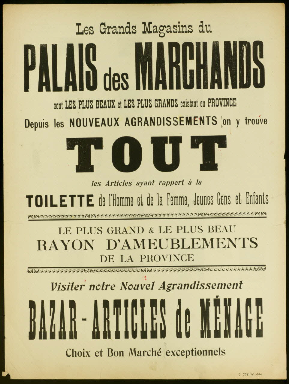 Benjamin Rabier ; Pellerin à compartiments (4 x 2) INGENIOSITE DE DEUX JEUNES GOURMANDS Lorraine, France 1897 1998.37.114 Photo