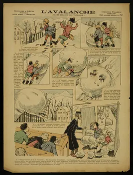 Augé ; Pellerin à compartiments L'AVALANCHE  DRAME ENFANTIN EN 7 TABLEAUX Lorraine, France 1898 1998.37.131 Photo