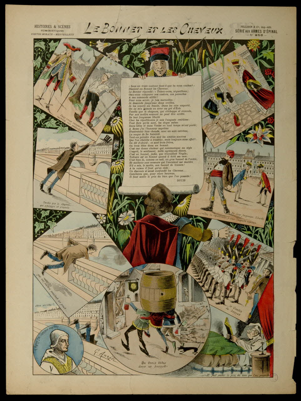 Angéli G. ; Pellerin à compartiments LE BONNET ET LES CHEVEUX Lorraine, France 1899 1998.37.139 Photo