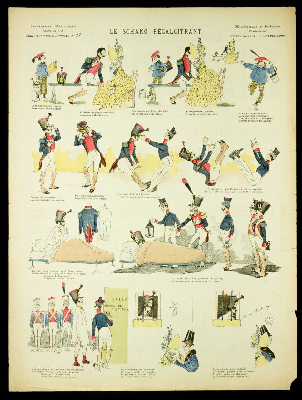 Le Mouël E. ; Pellerin à compartiments LE SCHAKO RECALCITRANT Lorraine, France 1891 1998.37.14 Photo