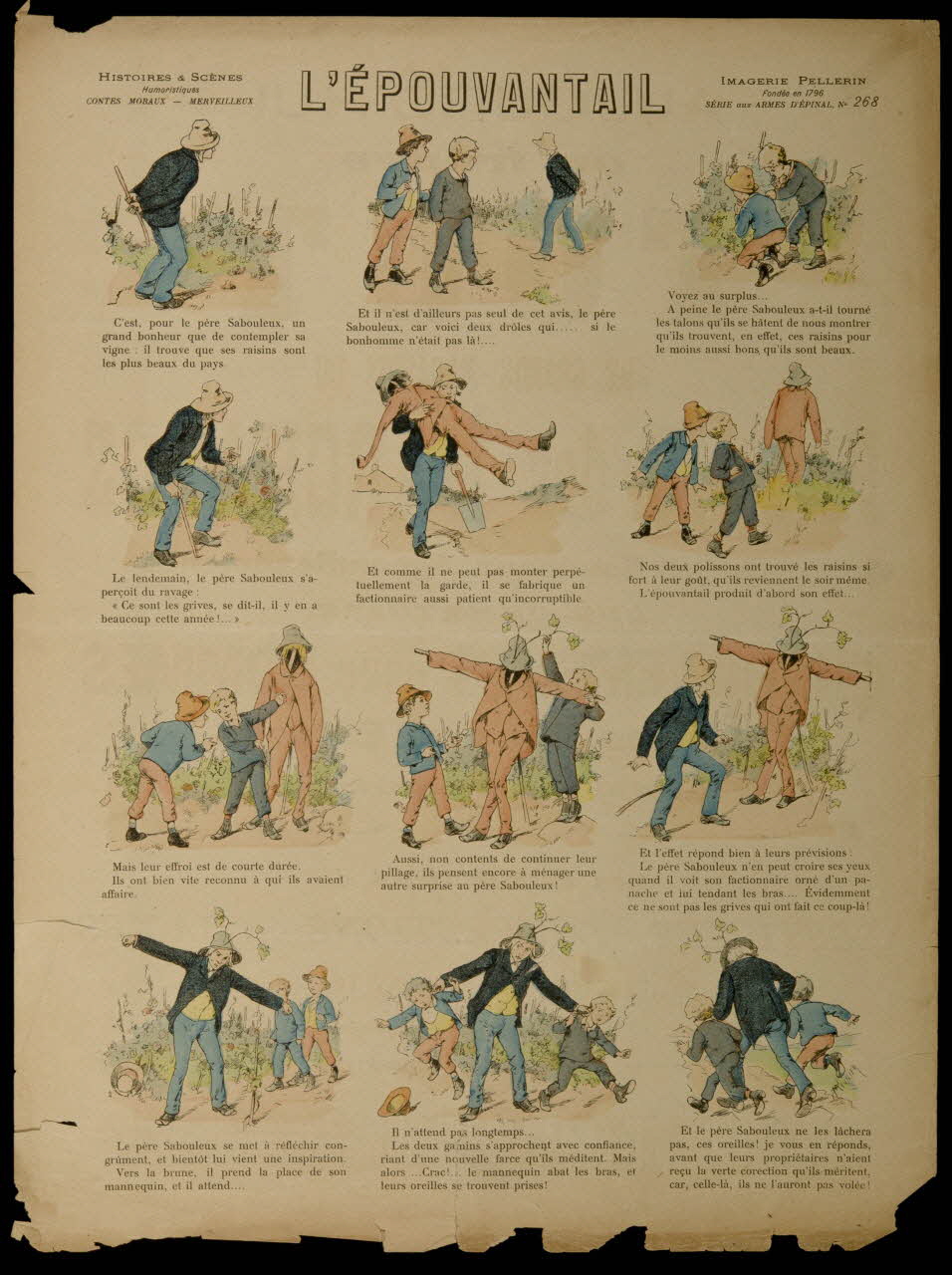 Meunier R. ; Pellerin à compartiments (3 x 4) L'EPOUVANTAIL Lorraine, France 1899 1998.37.148 Photo