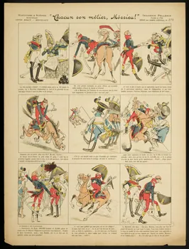 Sta H. de ; Pellerin à compartiments (3 x 3) "Chacun son métier, Môssieu !" Lorraine, France 1899 1998.37.154  Photo