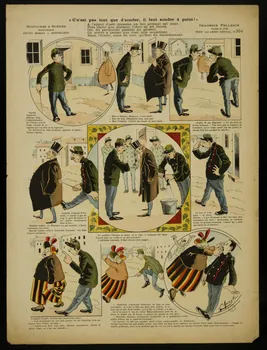 Angéli G. ; Pellerin à compartiments (3 x 3) "C'n'est pas tout que d'sonder, il faut sonder à point !" Lorraine, France 1901 1998.37.161  Photo