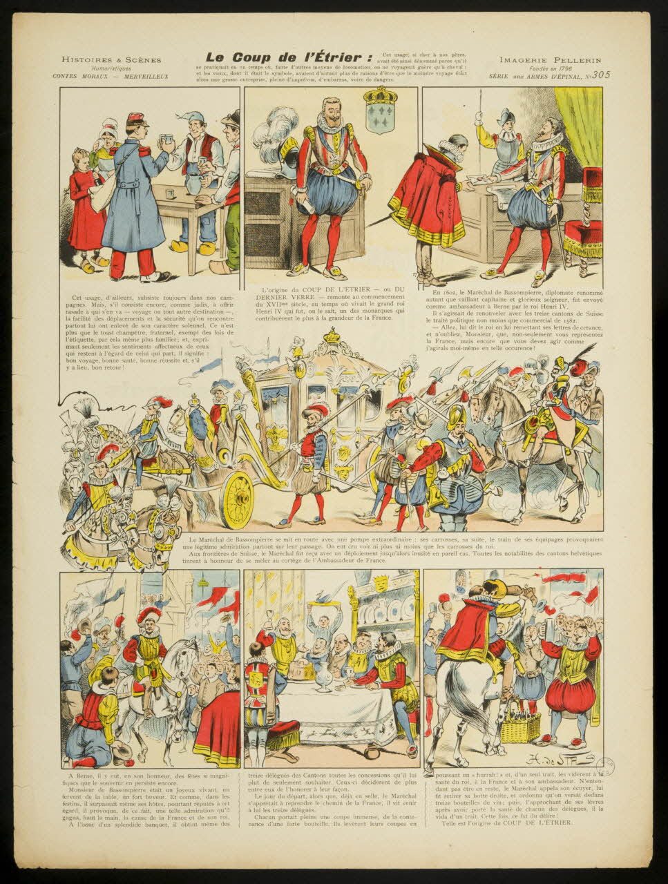 Sta H. de ; Pellerin à compartiments Le Coup de l'Etrier Lorraine, France 1901 1998.37.162 Photo
