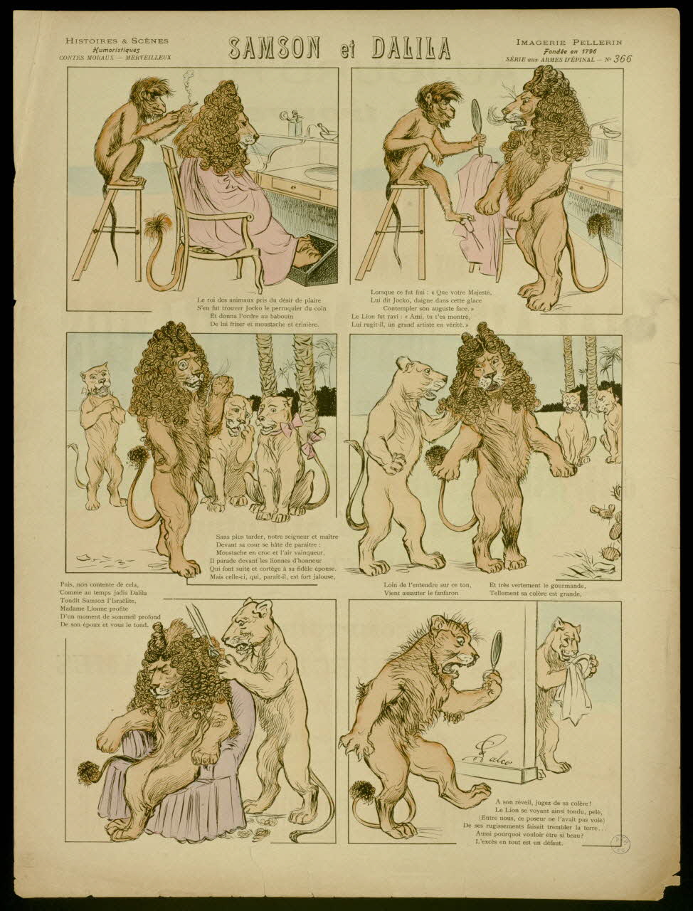 Galco ; Pellerin à compartiments (2 x 3) SAMSON et DALILA Lorraine, France 1903 1998.37.176 Photo