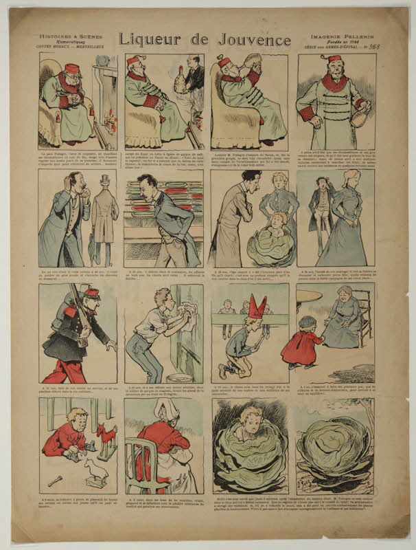 O'Galop ; Pellerin à compartiments (4 x 4) Liqueur de Jouvence Lorraine, France 1903 1998.37.177 Photo