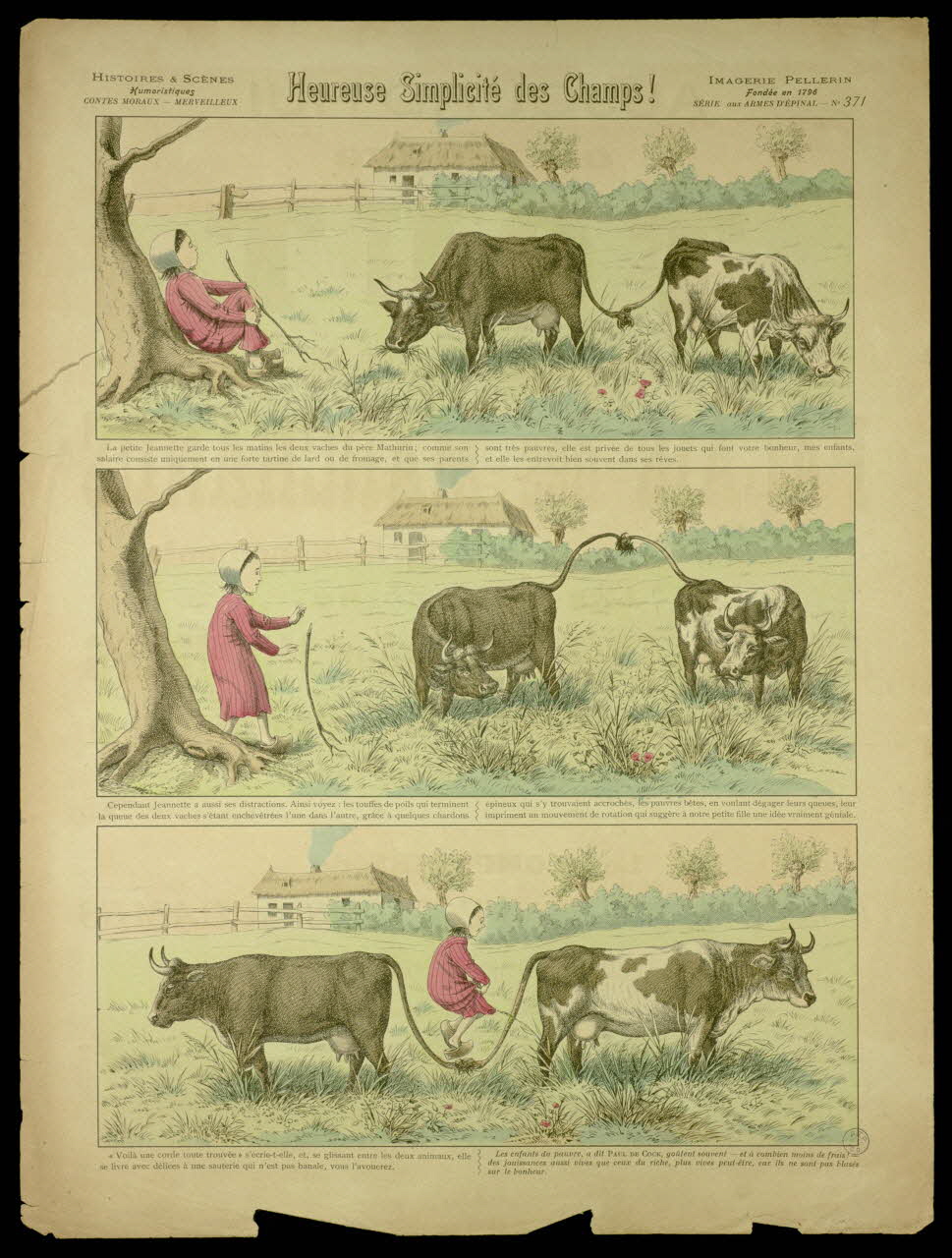 Pellerin ; Doussy'Nell P. à registres (3) Heureuse Simplicité des Champs! Lorraine, France 1903 1998.37.180 Photo