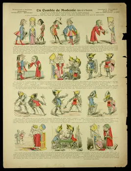 B. Moloch ; Pellerin à compartiments (3 x 4) Un Comble de Modestie (Conte de la Chevalerie) Lorraine, France 1904 1998.37.182 Photo