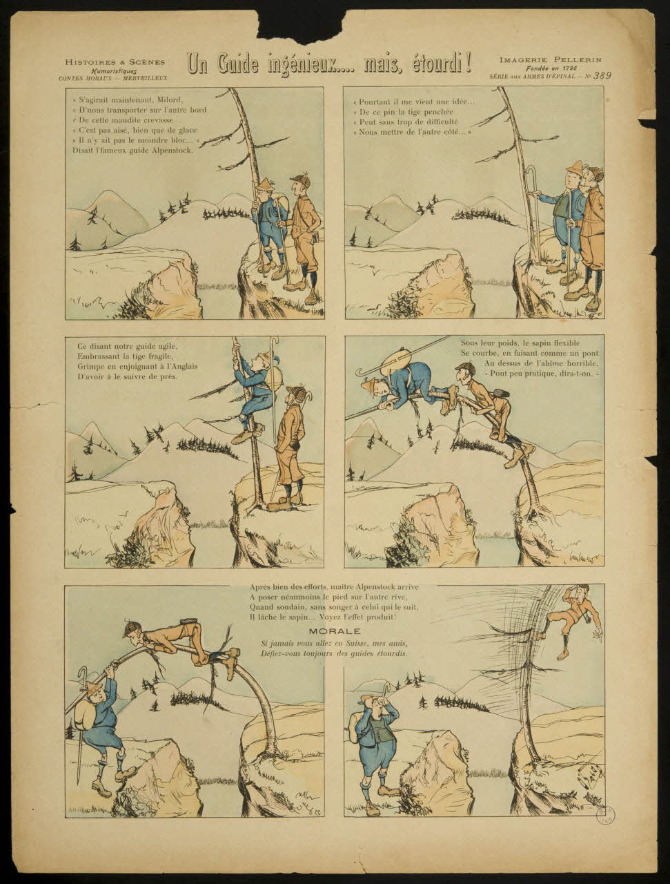 O'Galop ; Pellerin à compartiments (2 x 3) Un Guide ingénieux ... mais, étourdi ! Lorraine, France 1904 1998.37.183 Photo