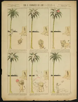 Galco ; Pellerin à compartiments (3 x 3) POUR SE DEBARRASSER DES LIONS Lorraine, France 1904 1998.37.184  Photo