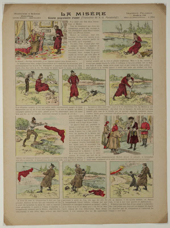 Péka ; Pellerin à compartiments LA MISERE  Conte populaire russe Lorraine, France 1904 1998.37.188 Photo