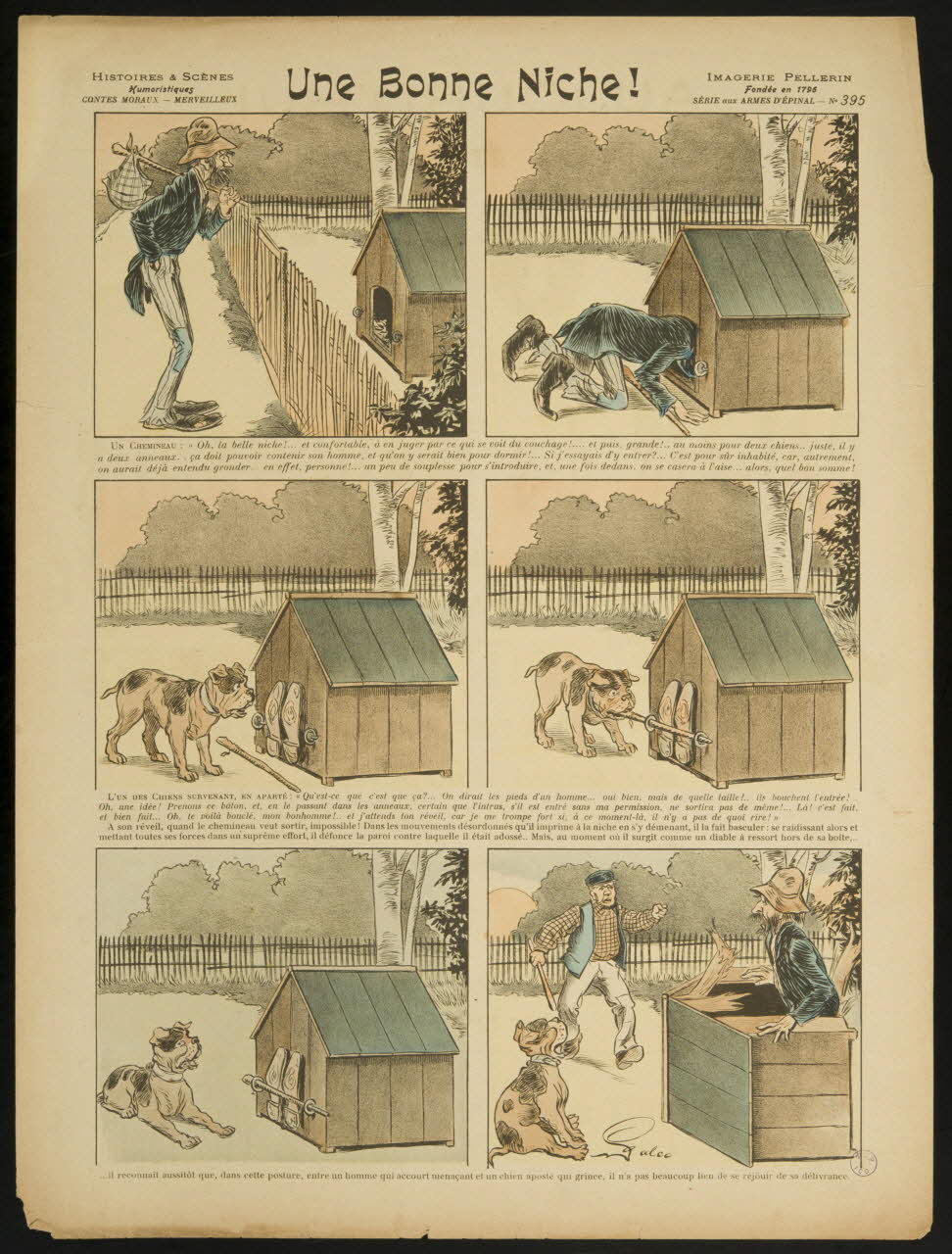 Galco ; Pellerin à compartiments (3 x 3) Une Bonne Niche ! Lorraine, France 1904 1998.37.189 Photo