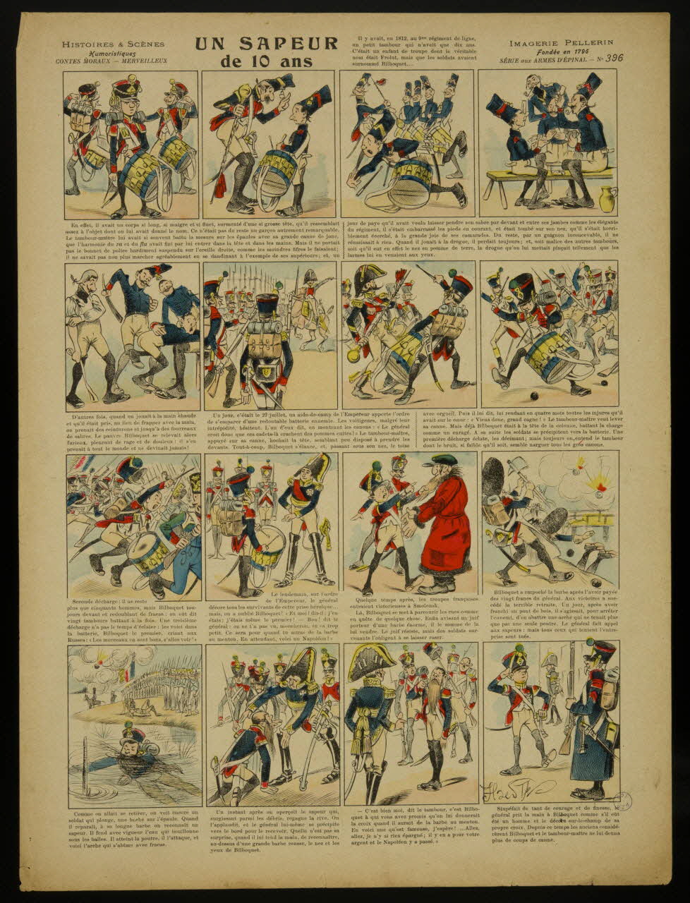 Sta H. de ; Pellerin à compartiments (4 x 4) UN SAPEUR  de 10 ans Lorraine, France 1904 1998.37.191 Photo