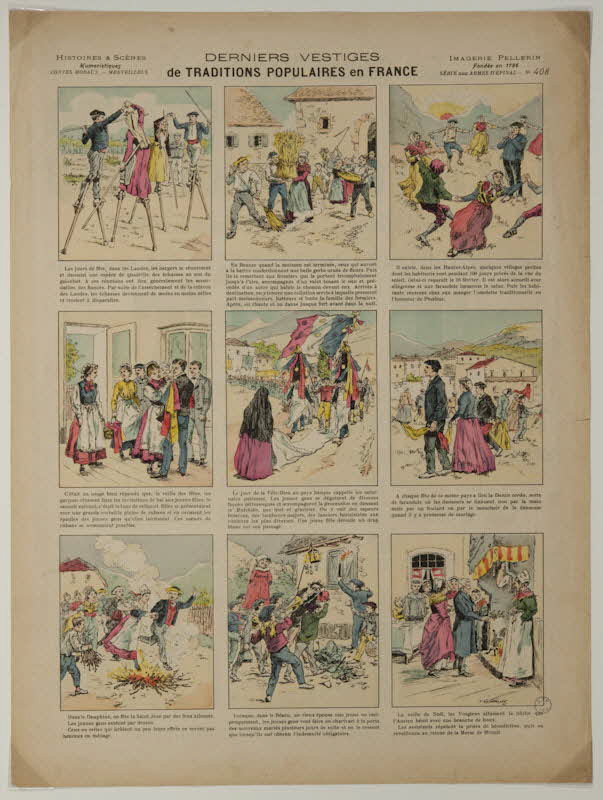 Kauffmann P. ; Pellerin à compartiments (3x3) DERNIERS VESTIGES  de TRADITIONS POPULAIRES en FRANCE Lorraine, France 1908 1998.37.197 Photo