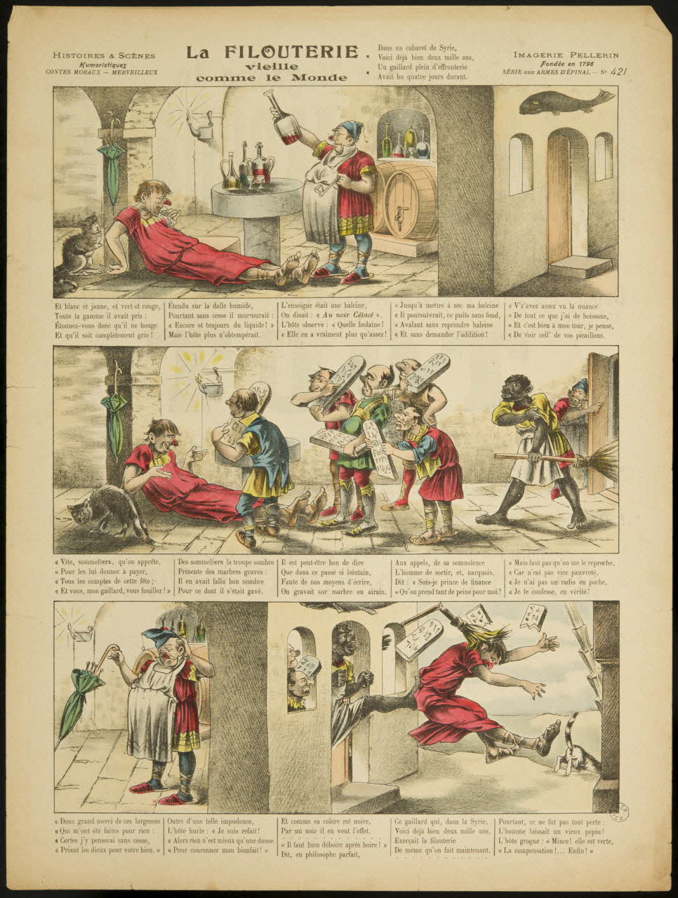 Pellerin à registres (3) La FILOUTERIE  vieille  comme le Monde Lorraine, France 1907 1998.37.203 Photo