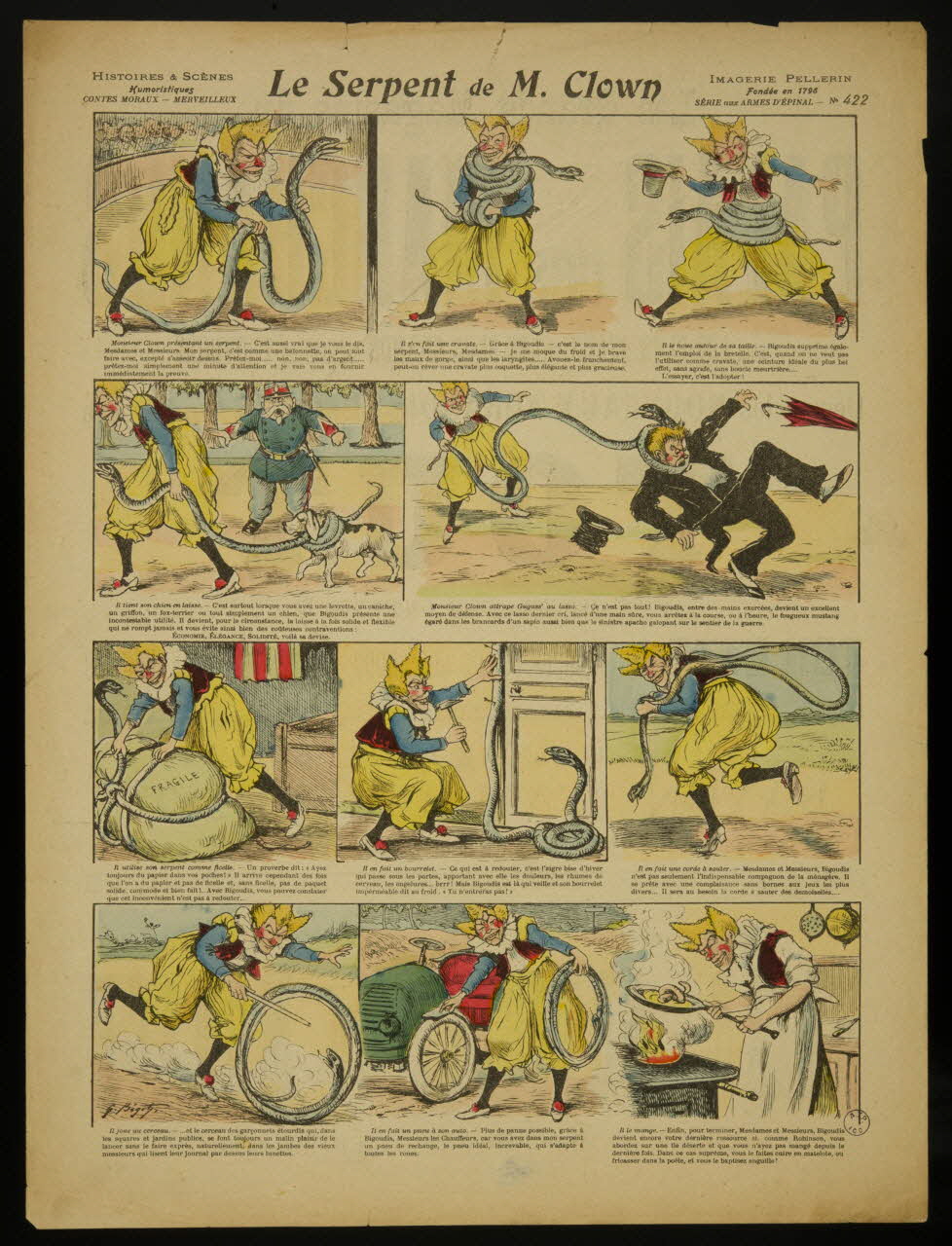 Bigot G. ; Pellerin à compartiments Le Serpent de M. Clown Lorraine, France 1907 1998.37.204 Photo