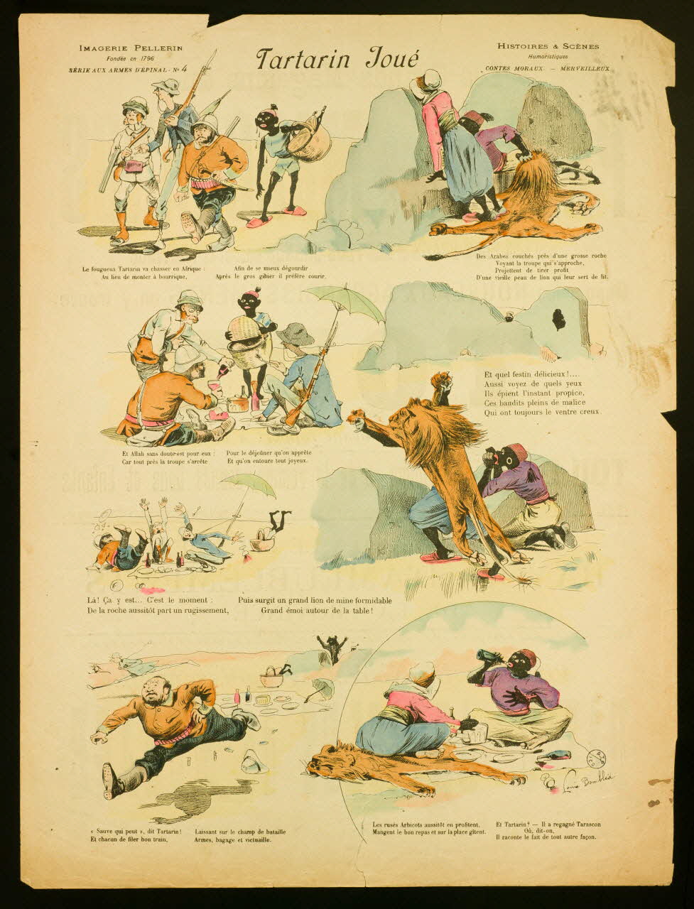 Bombled Louis ; Pellerin à compartiments Tartarin Joué Lorraine, France 1890 1998.37.3  Photo