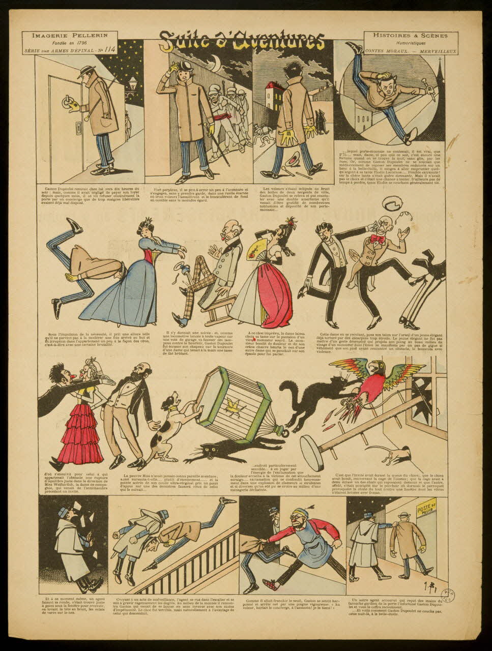 J.B. ; Pellerin à registres (4) Suite d'Aventures Lorraine, France 1893 1998.37.30 Photo