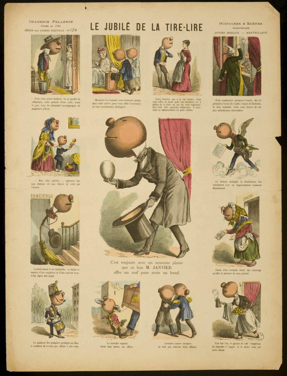 Pellerin à compartiments LE JUBILE DE LA TIRE-LIRE Lorraine, France 1893 1998.37.35 Photo