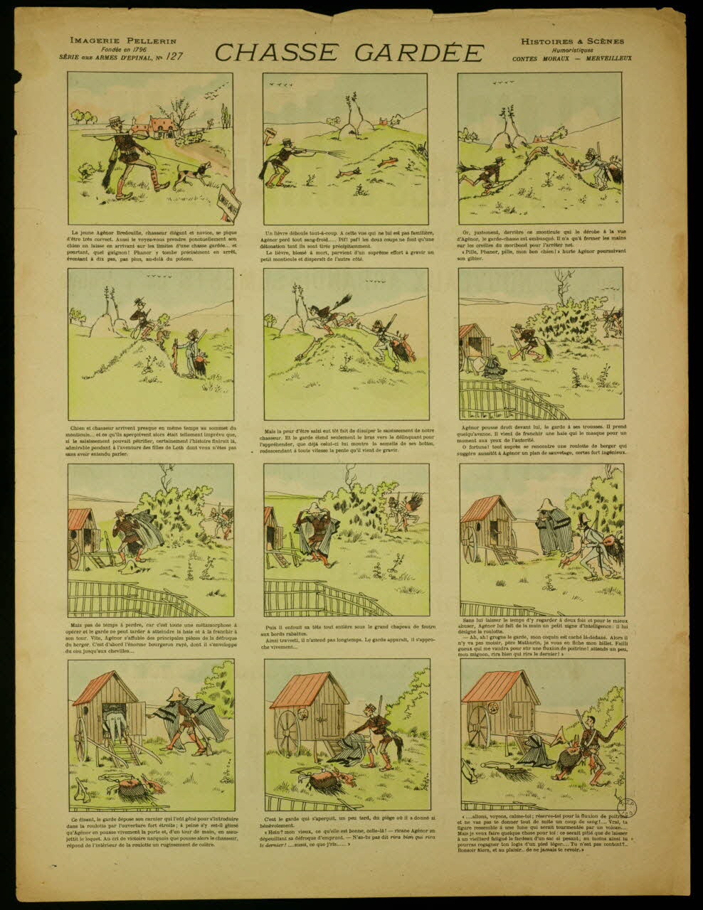Hoÿs ; Pellerin à compartiments (3 x 4) CHASSE GARDEE Lorraine, France 1894 1998.37.37 Photo