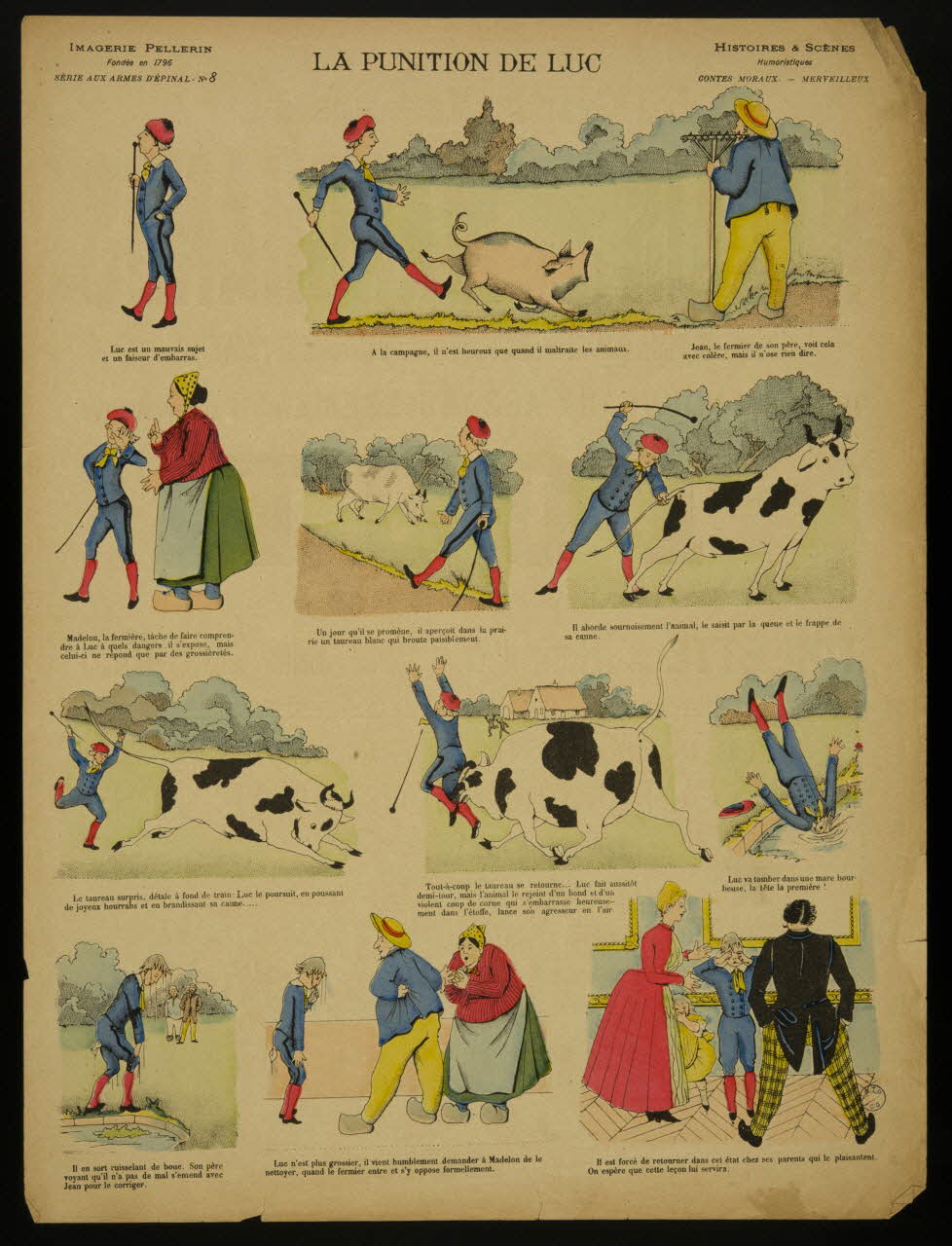 Pellerin à compartiments LA PUNITION DE LUC Lorraine, France 1890 1998.37.4 Photo