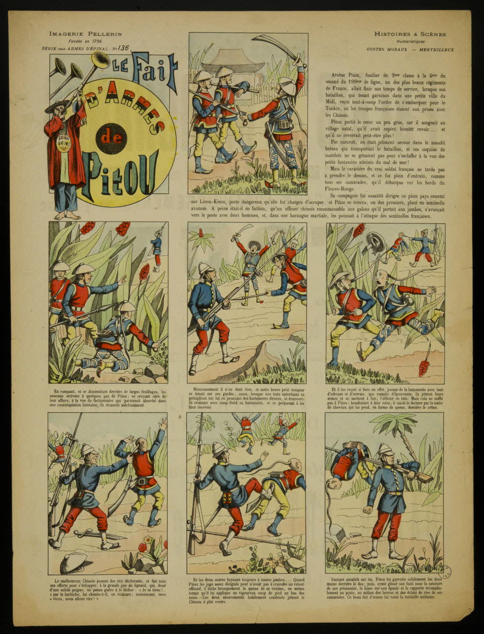 Pellerin à compartiments LE Fait  D'ARMES  de  Pitou Lorraine, France 1894 1998.37.44 Photo