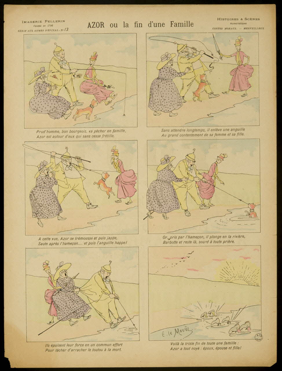 Le Mouël E. ; Pellerin à compartiments (2 x 3) AZOR ou la fin d'une Famille Lorraine, France 1890 1998.37.5 Photo