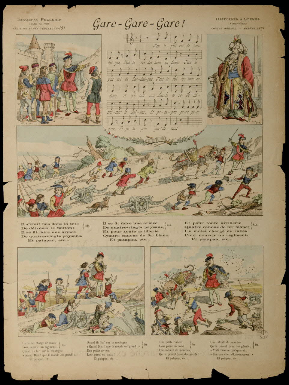 Phosty E. ; Pellerin estampe Gare-Gare-Gare ! Lorraine, France 1895 1998.37.55 Photo