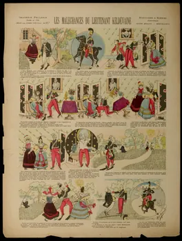Hennault Henry ; Pellerin estampe LES MALECHANCES DU LIEUTENANT KELDEVAINE Lorraine, France 1895 1998.37.69  Photo