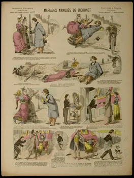 Dousy'Nell P. ; Pellerin estampe MARIAGES MANQUES DE BICHONET Lorraine, France 1895 1998.37.74  Photo