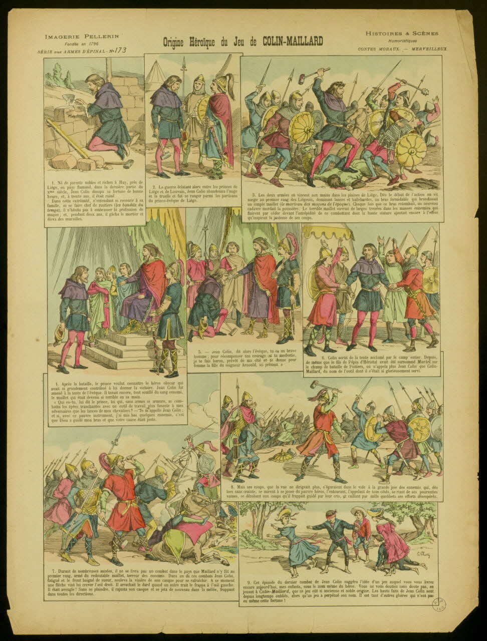 Phosty E. ; Pellerin à compartiments Origine Héroïque du Jeu de COLIN-MAILLARD Lorraine, France 1895 1998.37.75 Photo