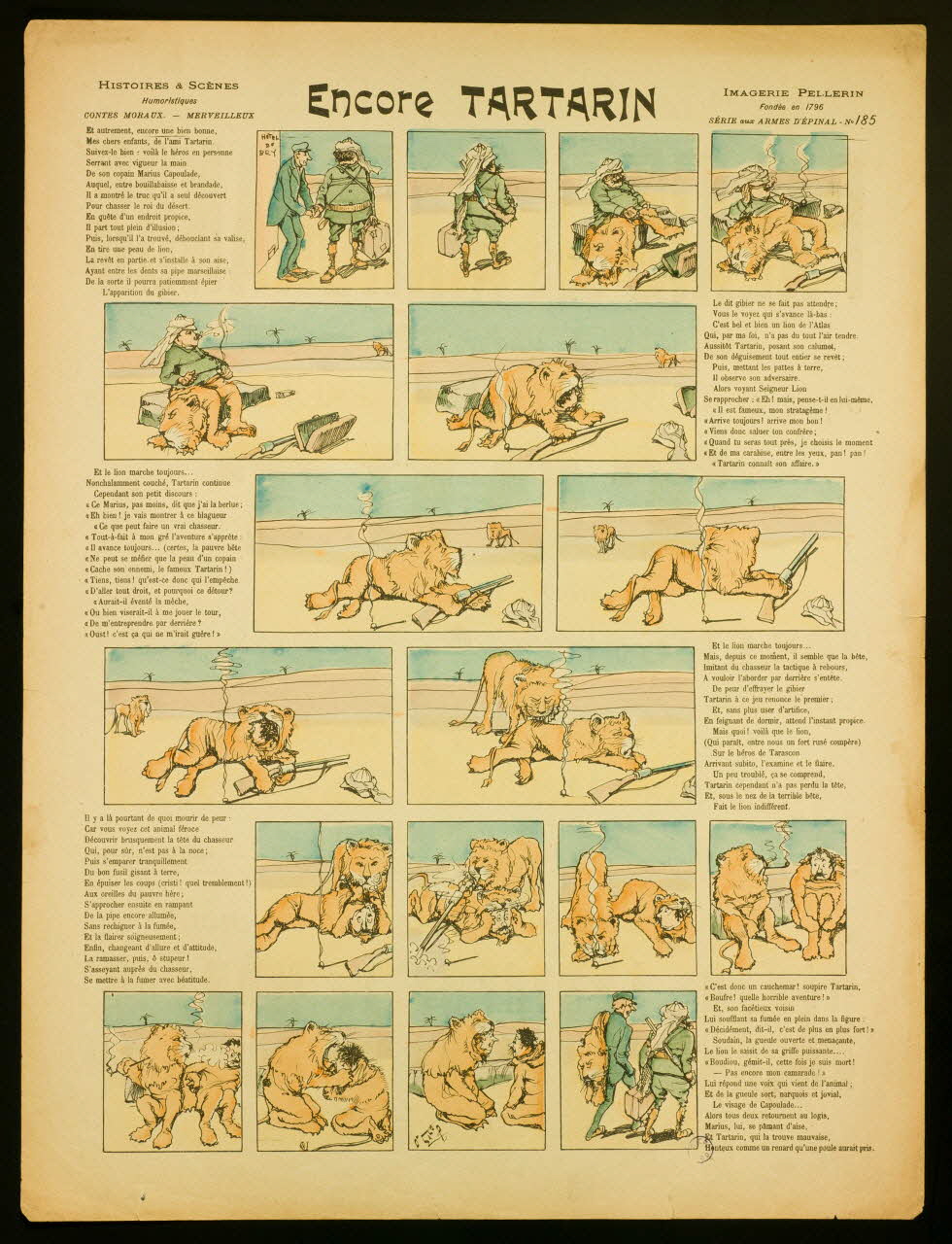 O'Galop ; Pellerin à compartiments Encore TARTARIN Lorraine, France 1896 1998.37.84 Photo