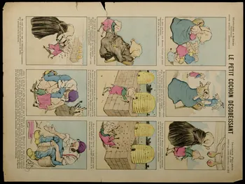 O'Galop ; Pellerin estampe LE PETIT COCHON DESOBEISSANT Lorraine, France 1896 1998.37.86 Photo