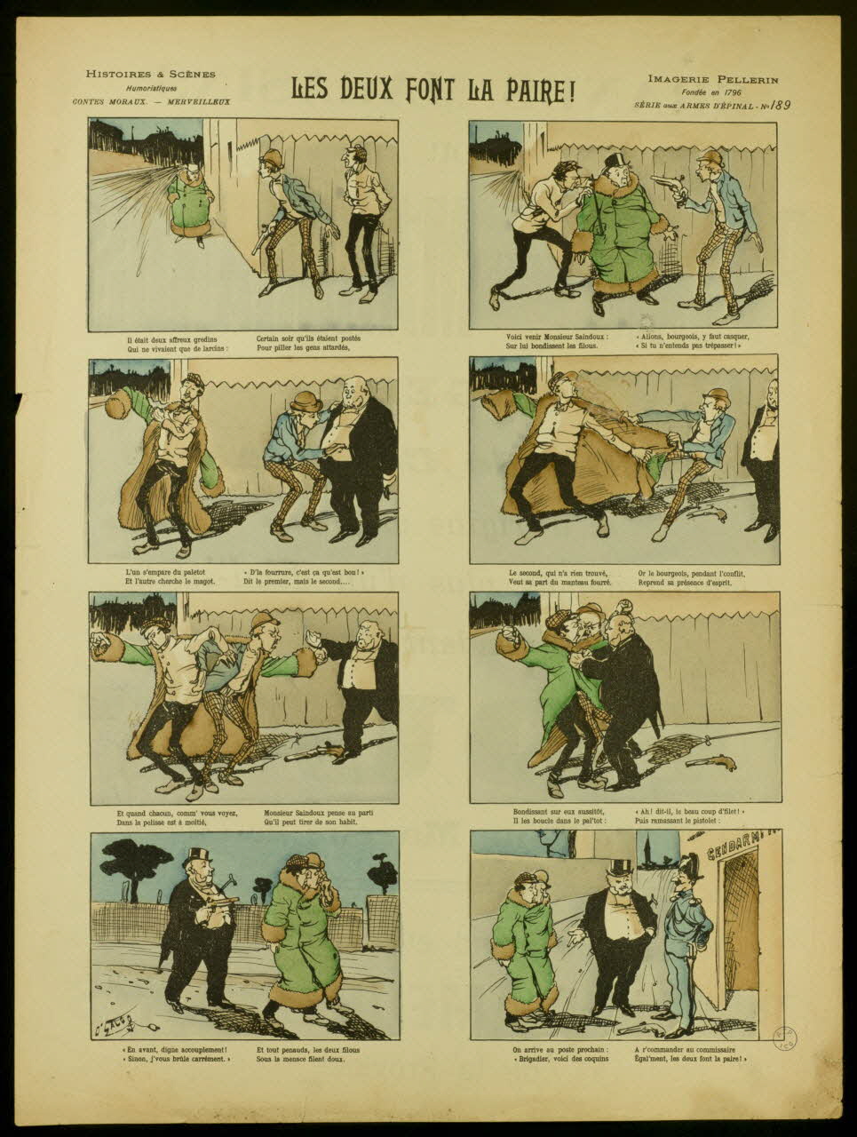 O'Galop ; Pellerin à compartiments (2 x 4) LES DEUX FONT LA PAIRE ! Lorraine, France 1896 1998.37.88 Photo