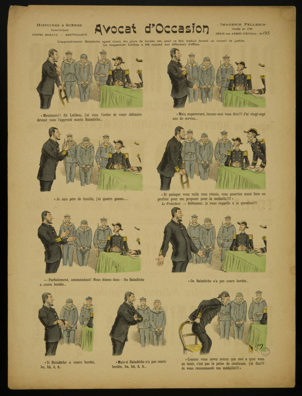 Gina L. ; Pellerin à compartiments Avocat d'Occasion Lorraine, France 1896 1998.37.93 Photo