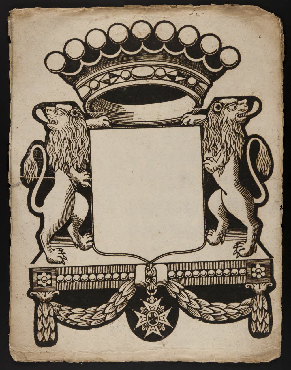 Dedouit Nicolas-Gilles imagerie ancienne litre Caen 1840 1998.6.1 Photo