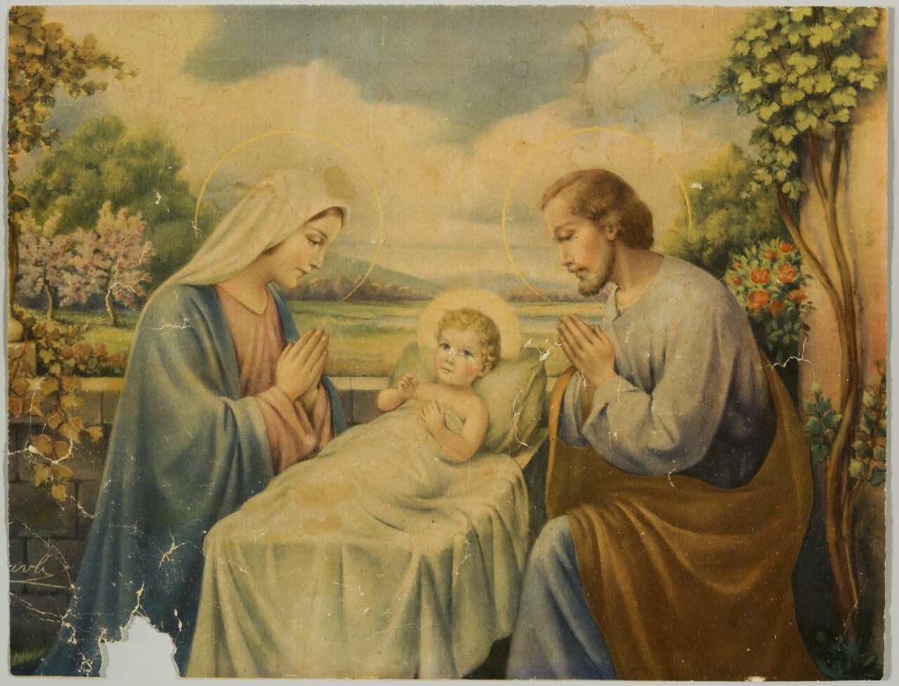 estampe Joseph, Marie et Jésus 1998.67.1 Photo