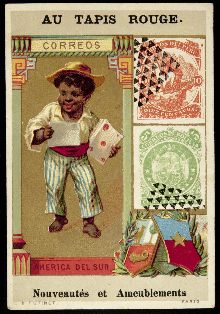 D. Hutinet carte réclame CORREOS  AMERICA DEL SUR Paris 1880-1890 1998.77.107.4 Photo