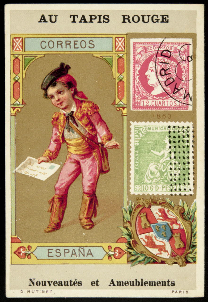 D. Hutinet carte réclame CORREOS  ESPANA Paris 1880-1890 1998.77.107.5 Photo