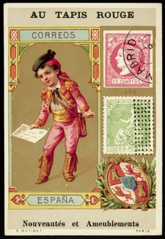 D. Hutinet carte réclame CORREOS  ESPANA Paris 1880-1890 1998.77.107.5 Photo