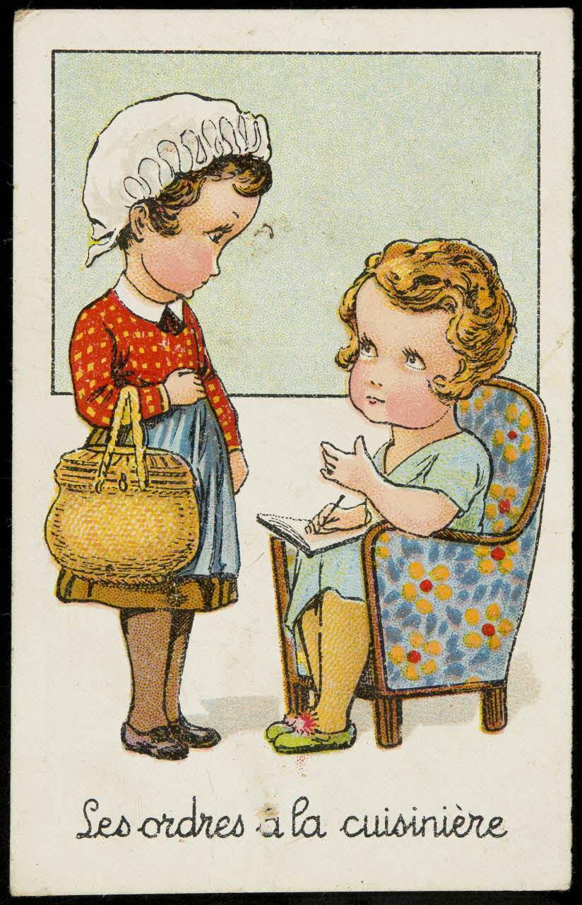 carte réclame Les ordres à la cuisinière 1998.77.112.2 Photo