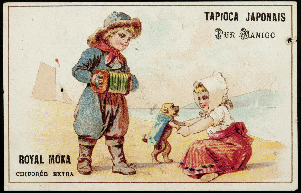 carte réclame Apprentissage en musique 1998.77.119.1 Photo Mucem