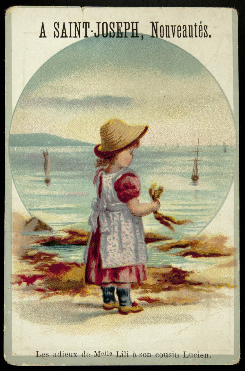 carte réclame Les adieux de Melle Lili à son cousin Lucien. 1998.77.120.2 Photo