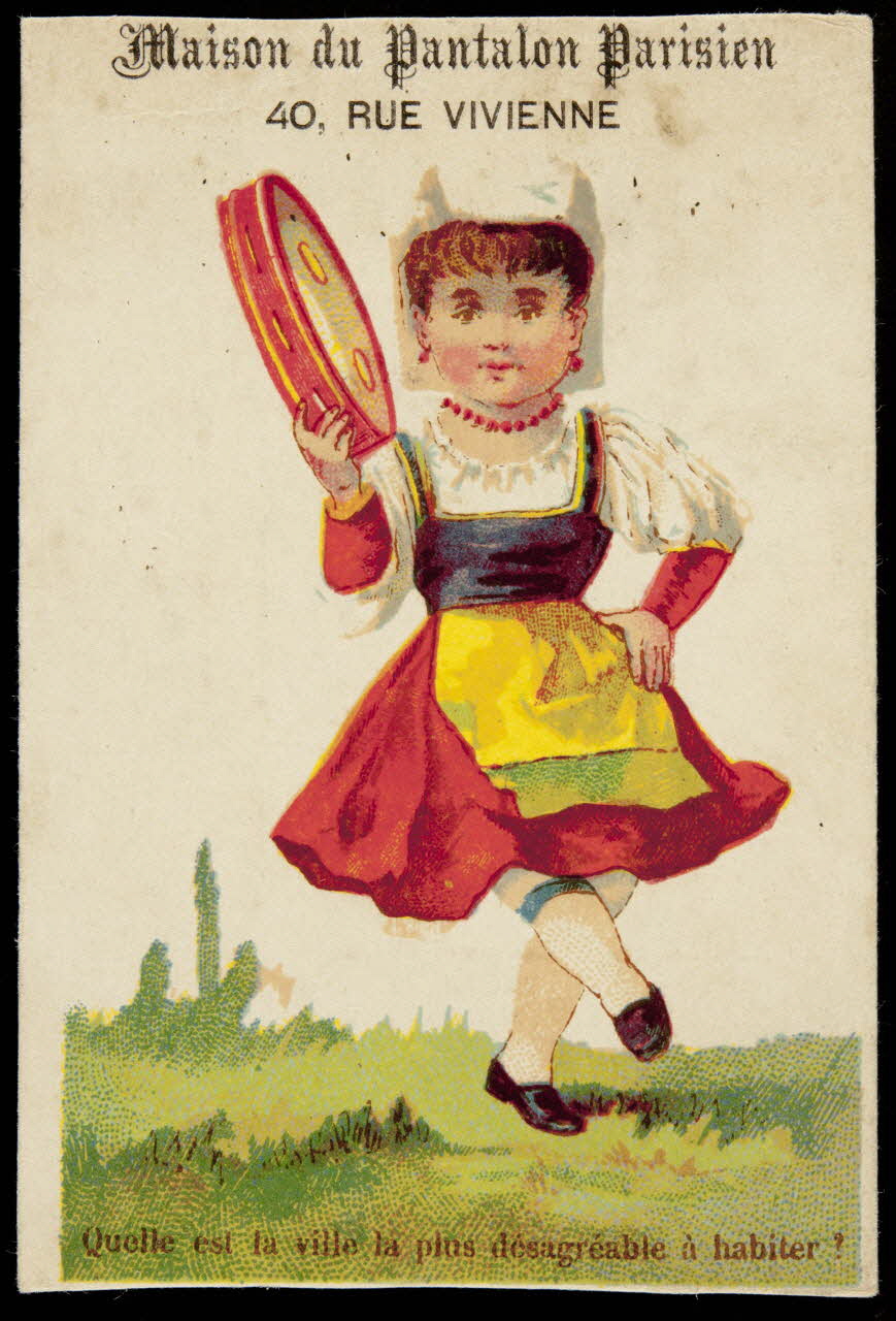 Dupuy carte réclame Quelle est la ville la plus désagréable à habiter ? Paris 1877-1890 1998.77.129.2 Photo