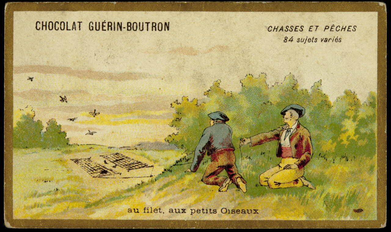 carte réclame CHASSES ET PECHES  au filet, aux petits Oiseaux 1998.77.135.10 Photo