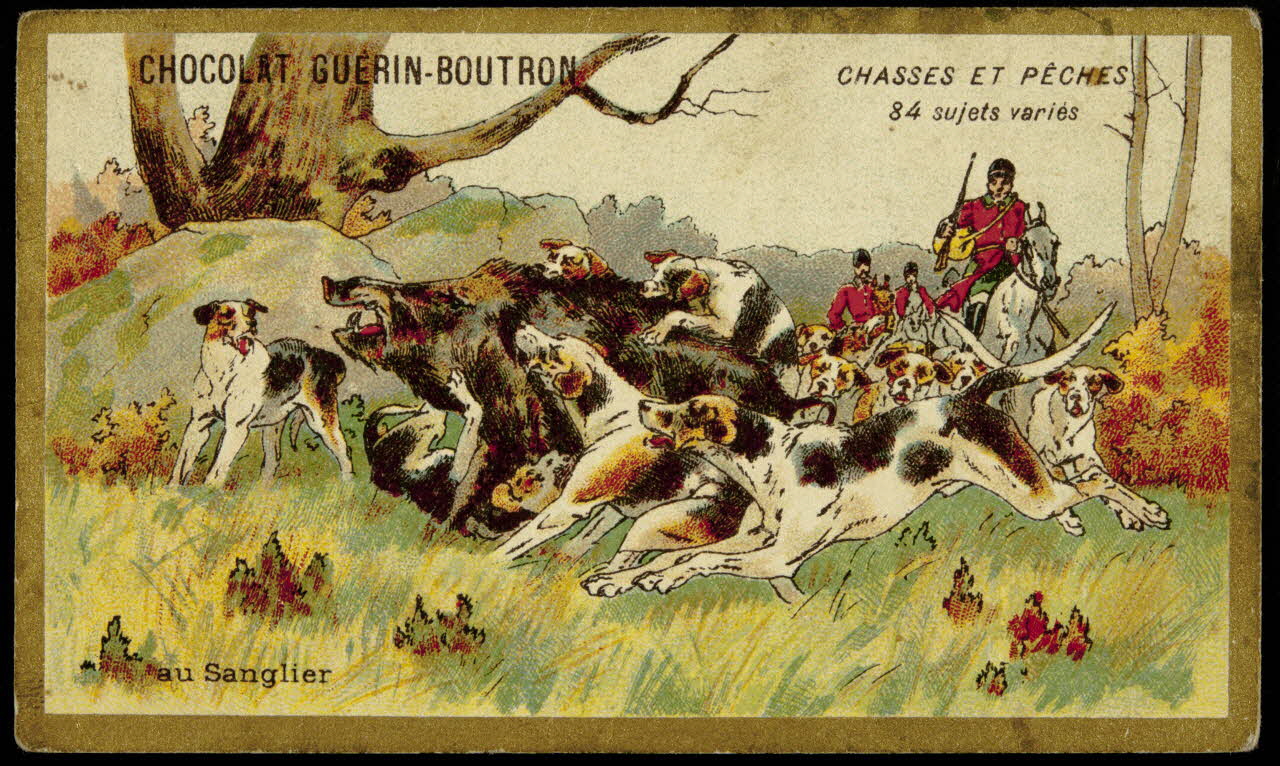 carte réclame CHASSES ET PECHES  au Sanglier 1998.77.135.19 Photo